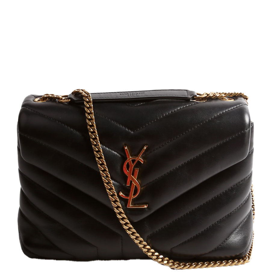 YSL Saint Laurent Saint Laurent Loulou Satchel Bag Black Small Travel Bag