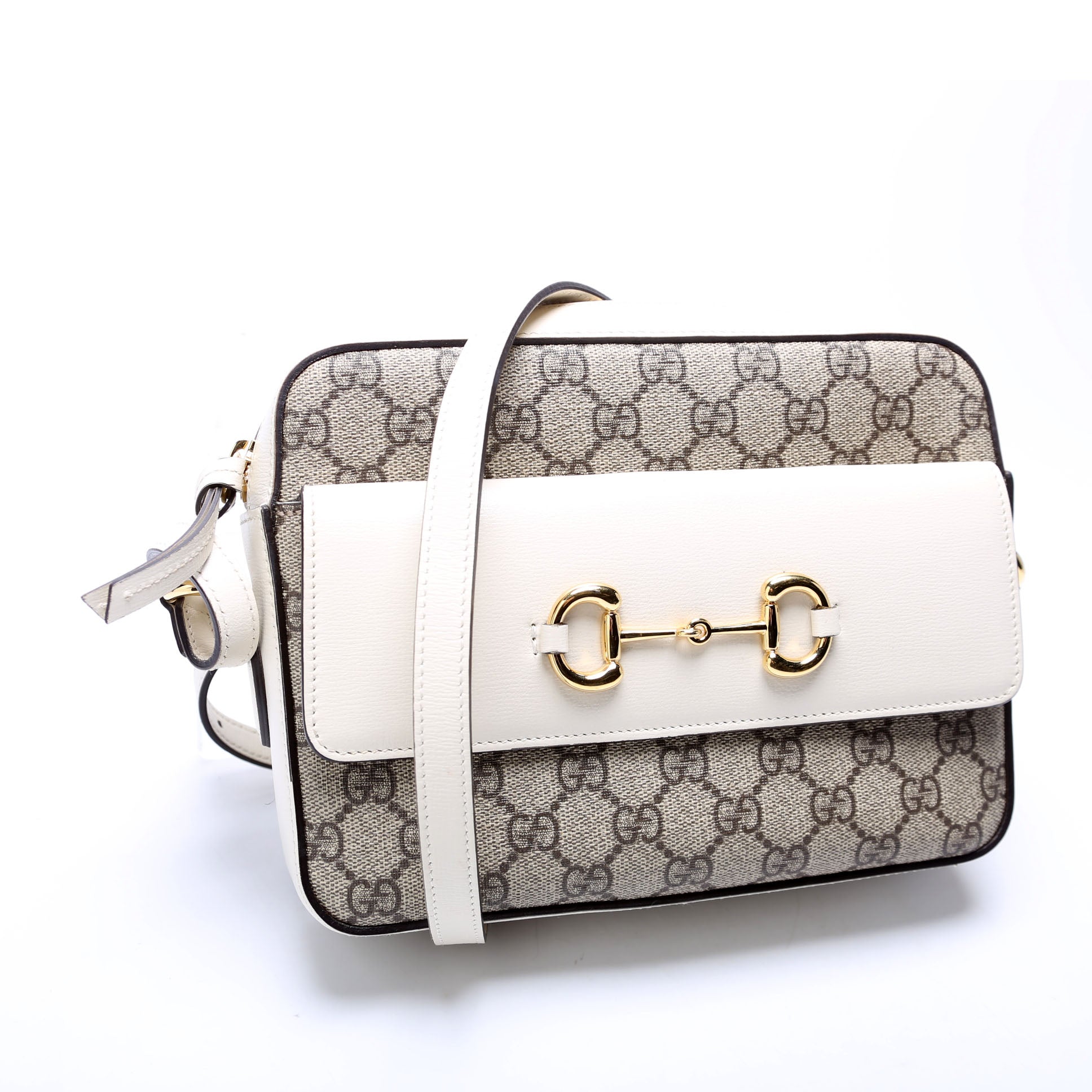 Gucci Horsebit White Small Travel Bag