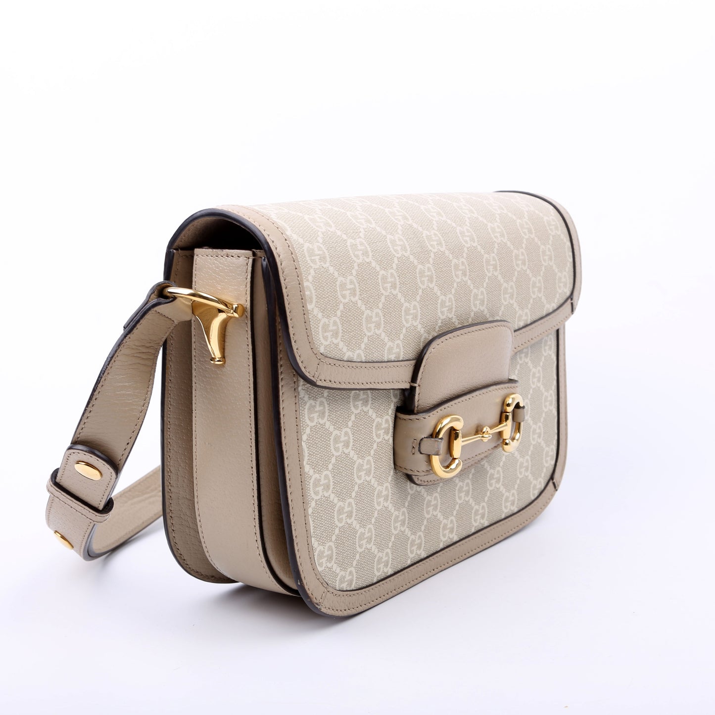 Gucci Horsebit White Shoulder Bag