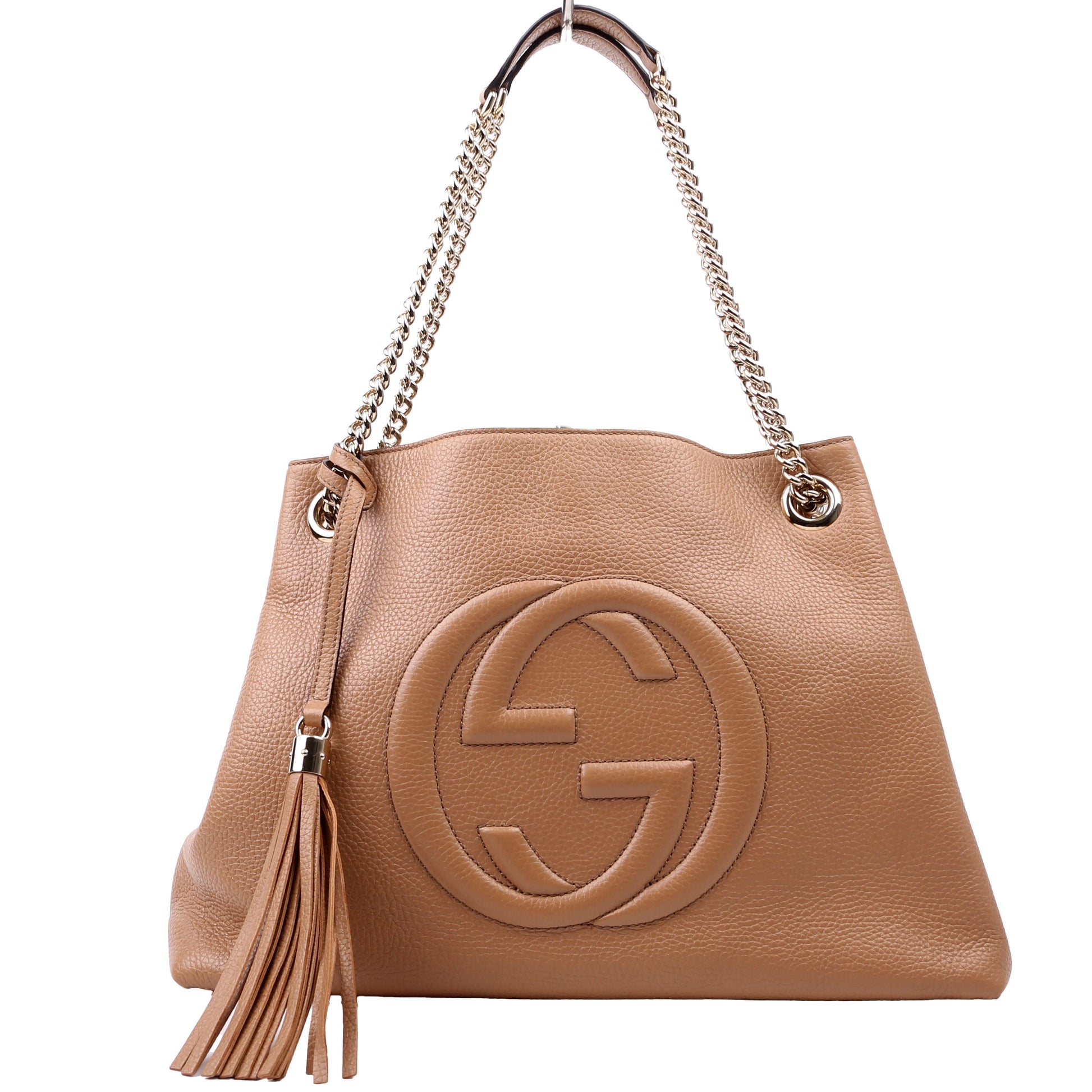 Gucci Soho Newer Beige Chain Tote Bag