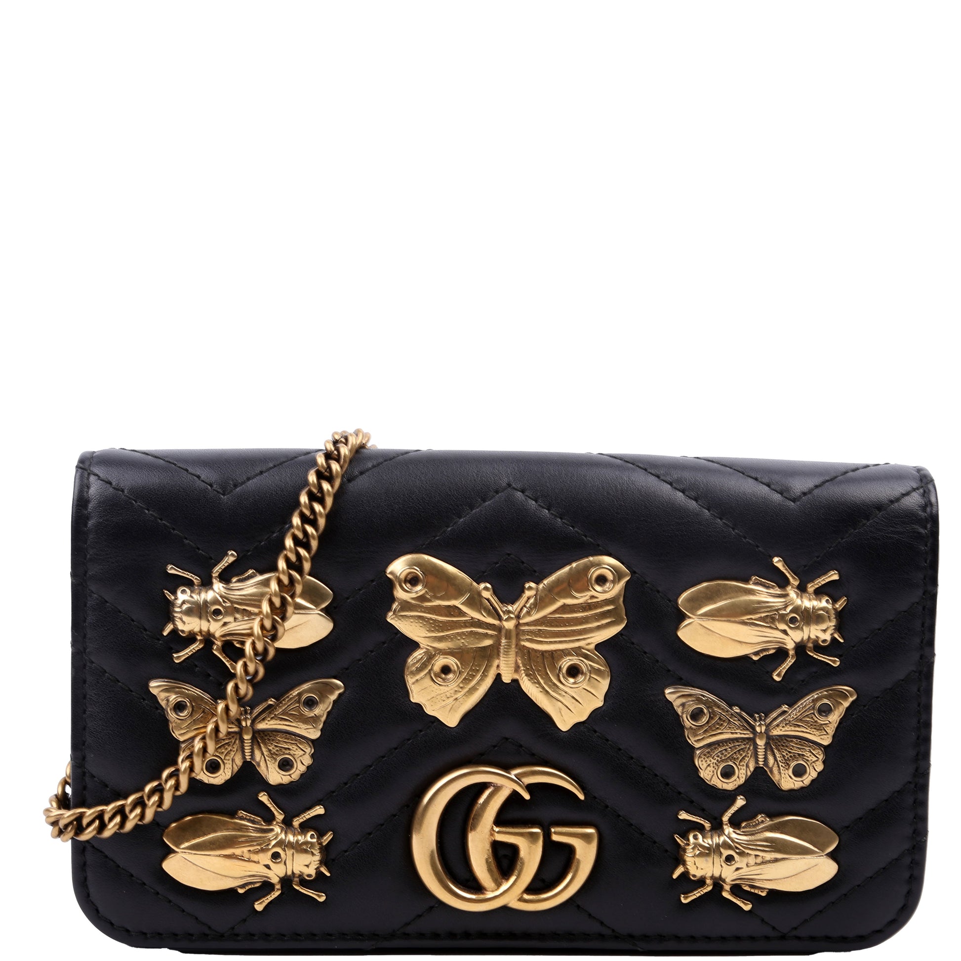 Gucci GG Marmont Animal Stud Mini Travel Bag