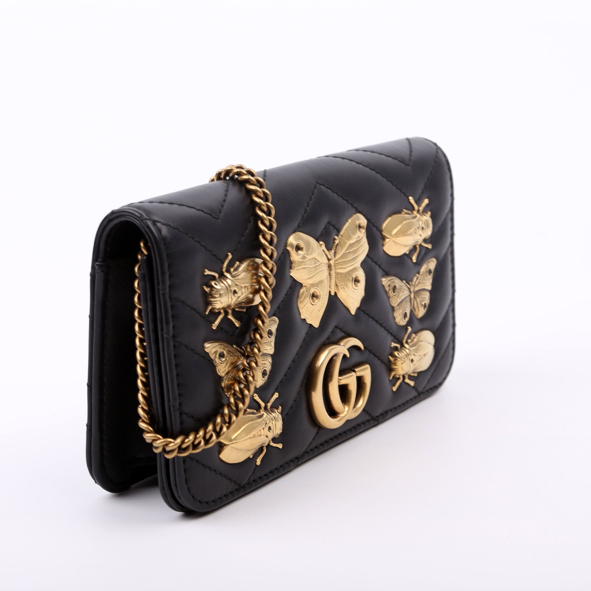 Gucci GG Marmont Animal Stud Mini Travel Bag