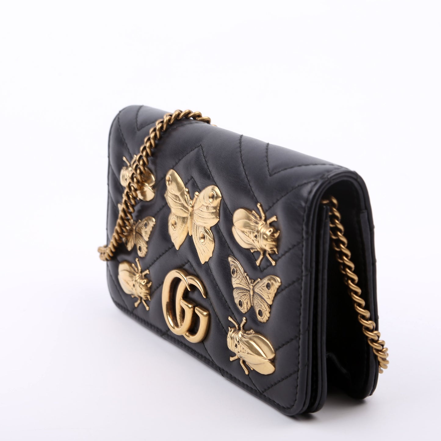 Gucci GG Marmont Animal Stud Mini Travel Bag