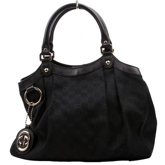 Gucci Sukey GG Canvas Black Medium Travel Bag