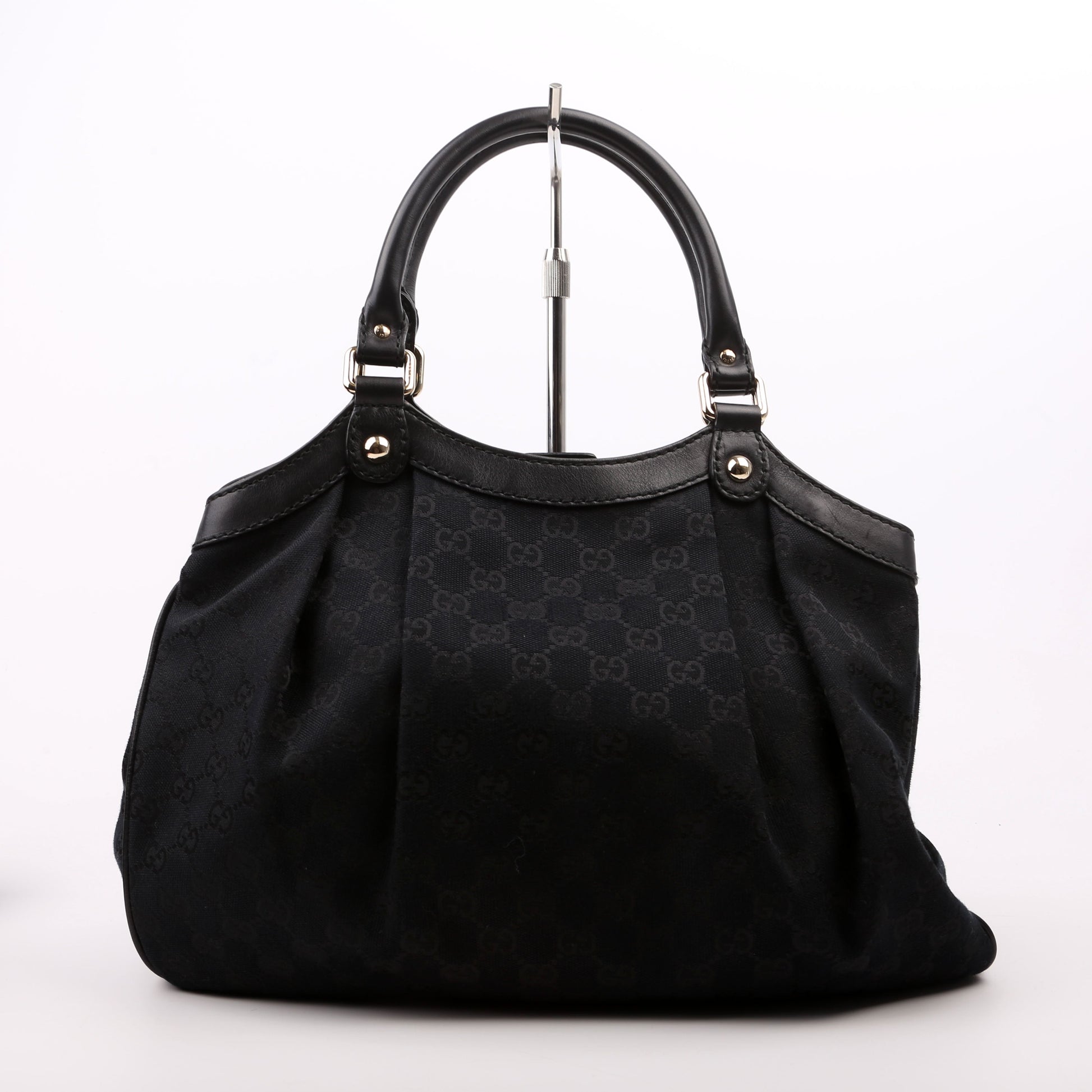 Gucci Sukey GG Canvas Black Medium Travel Bag