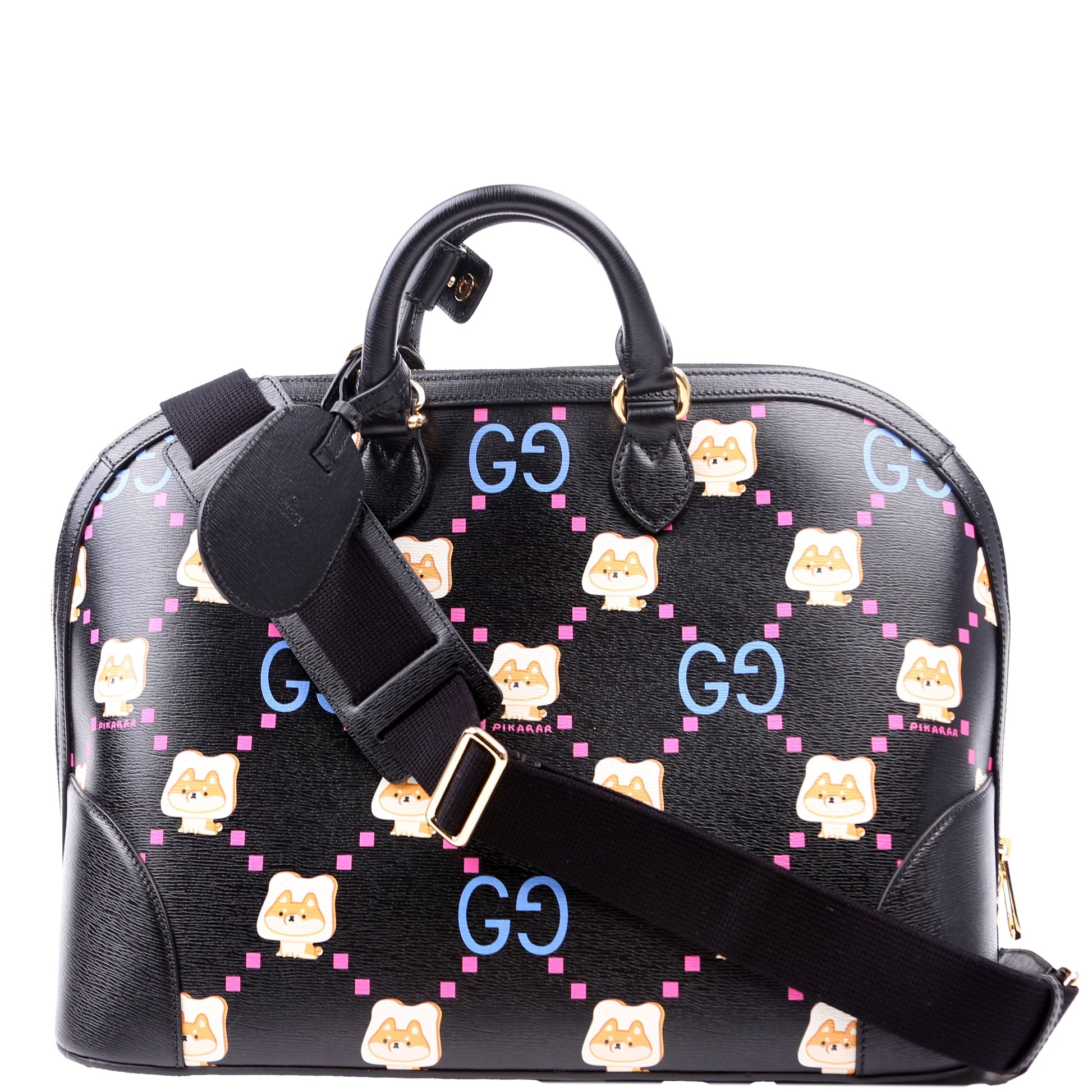 Gucci Dome Pikarar Black Travel Bag