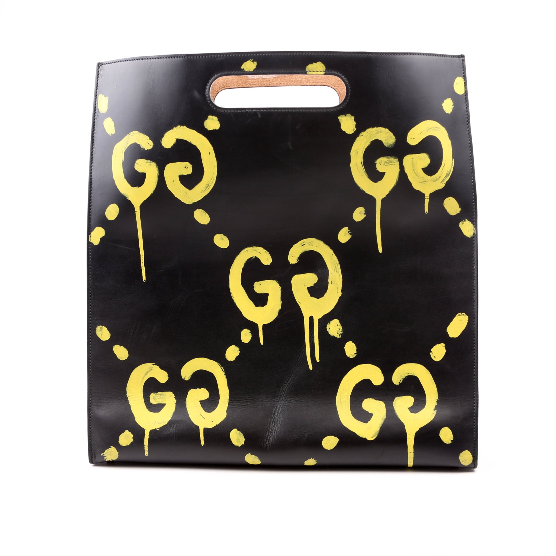 Gucci Ghost Real Black Large Tote Bag
