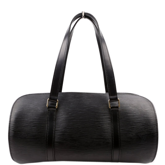 Louis Vuitton Soufflot Black Epi Handbag Epi Black