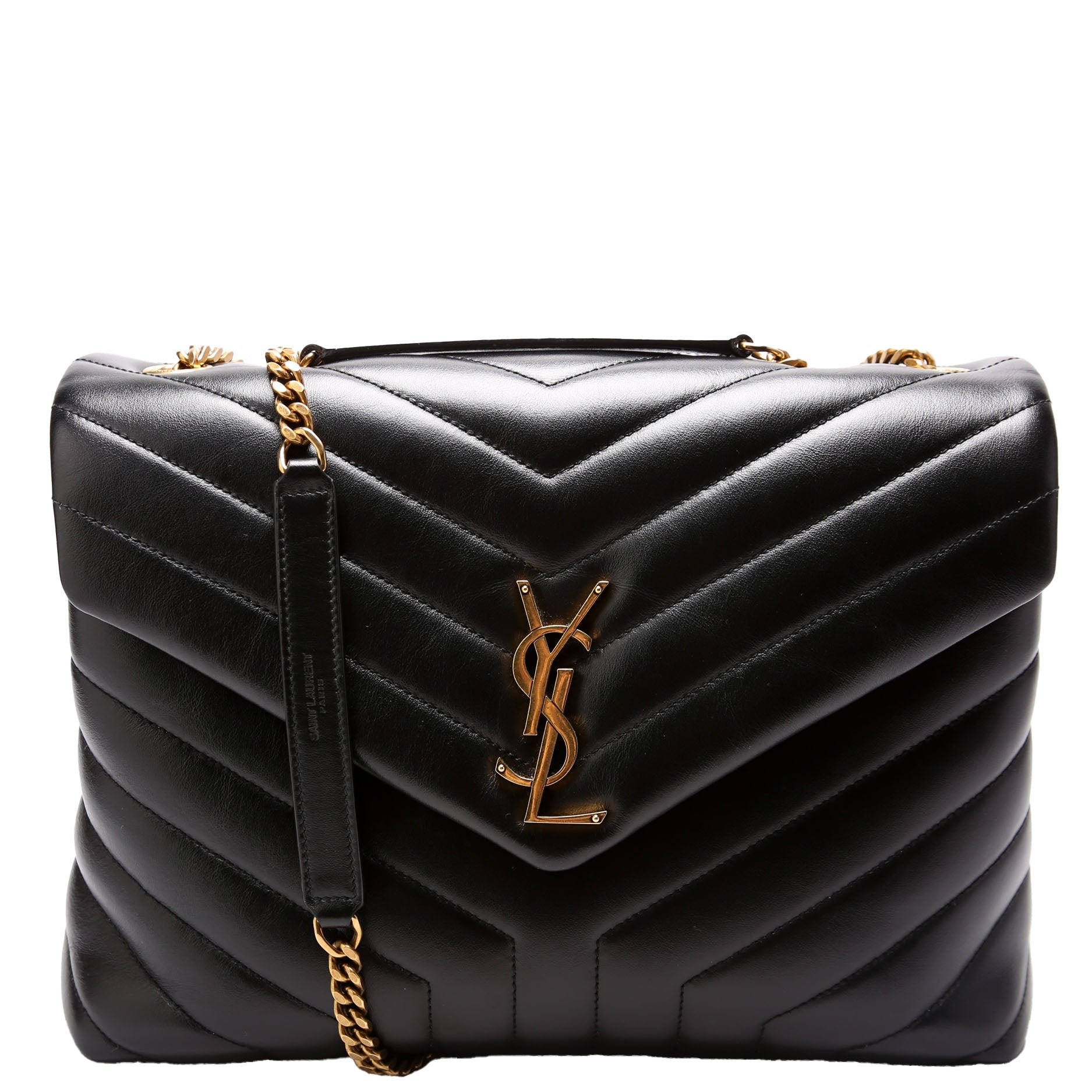 YSL Saint Laurent Saint Laurent Loulou Medium Bag Quilted Black Travel Bag