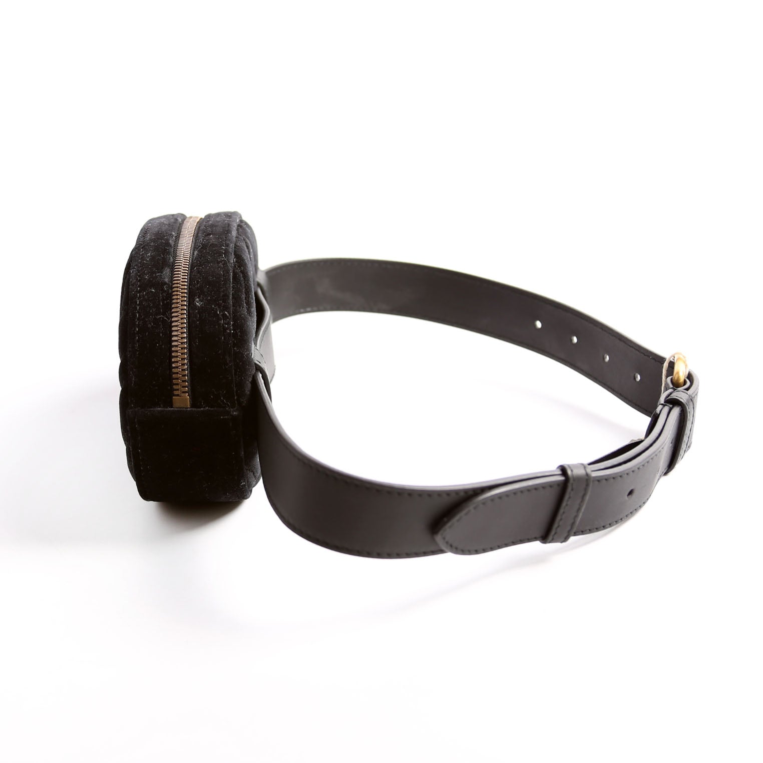 Gucci Marmont Velvet Black Belt