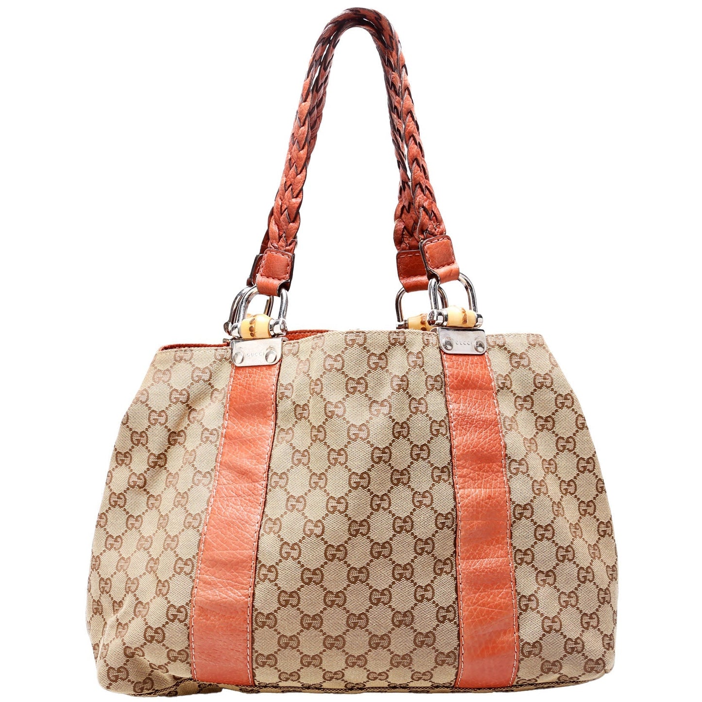 Gucci GG Bamboo Canvas Tote Bag Bamboo Tote