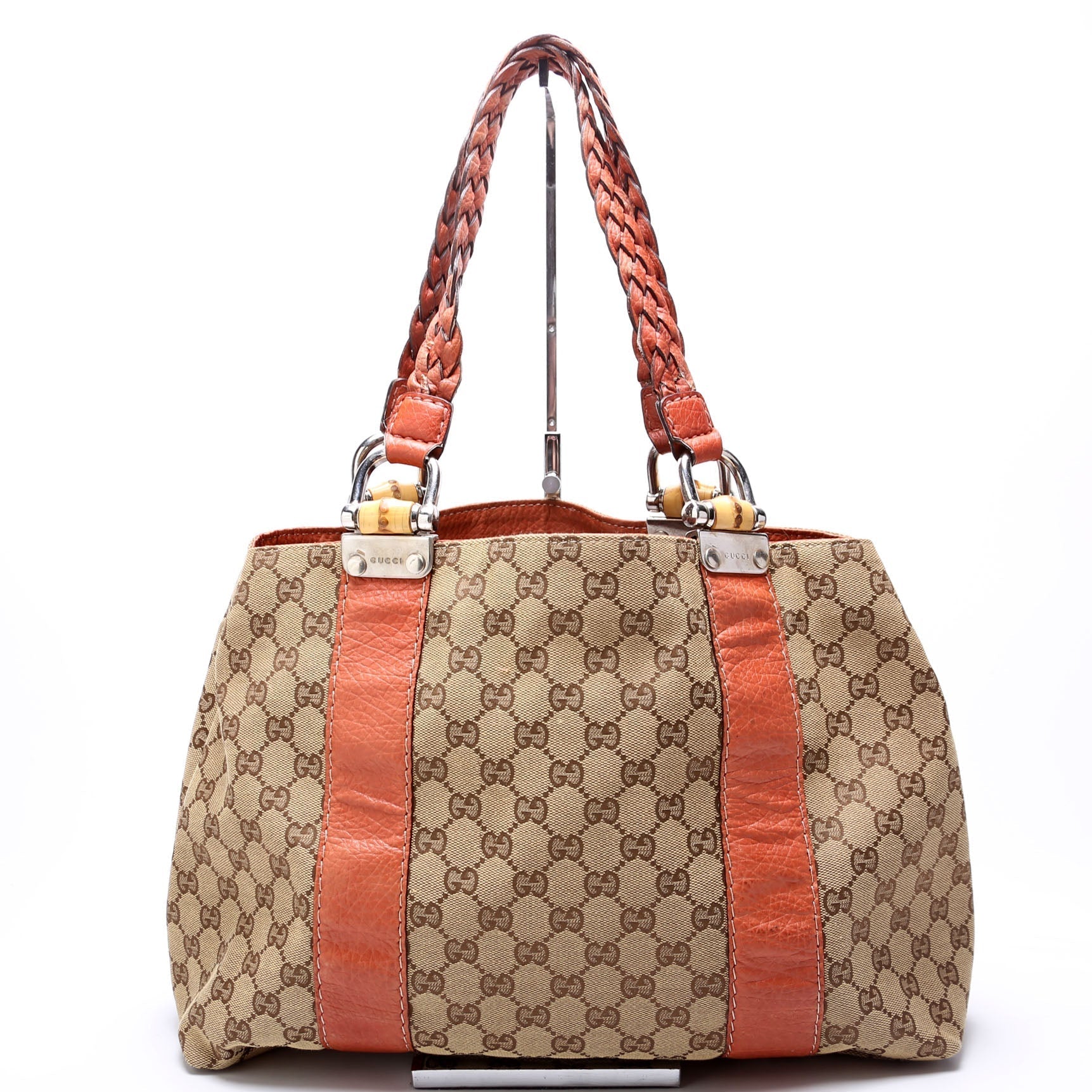 Gucci GG Bamboo Canvas Tote Bag Bamboo Tote