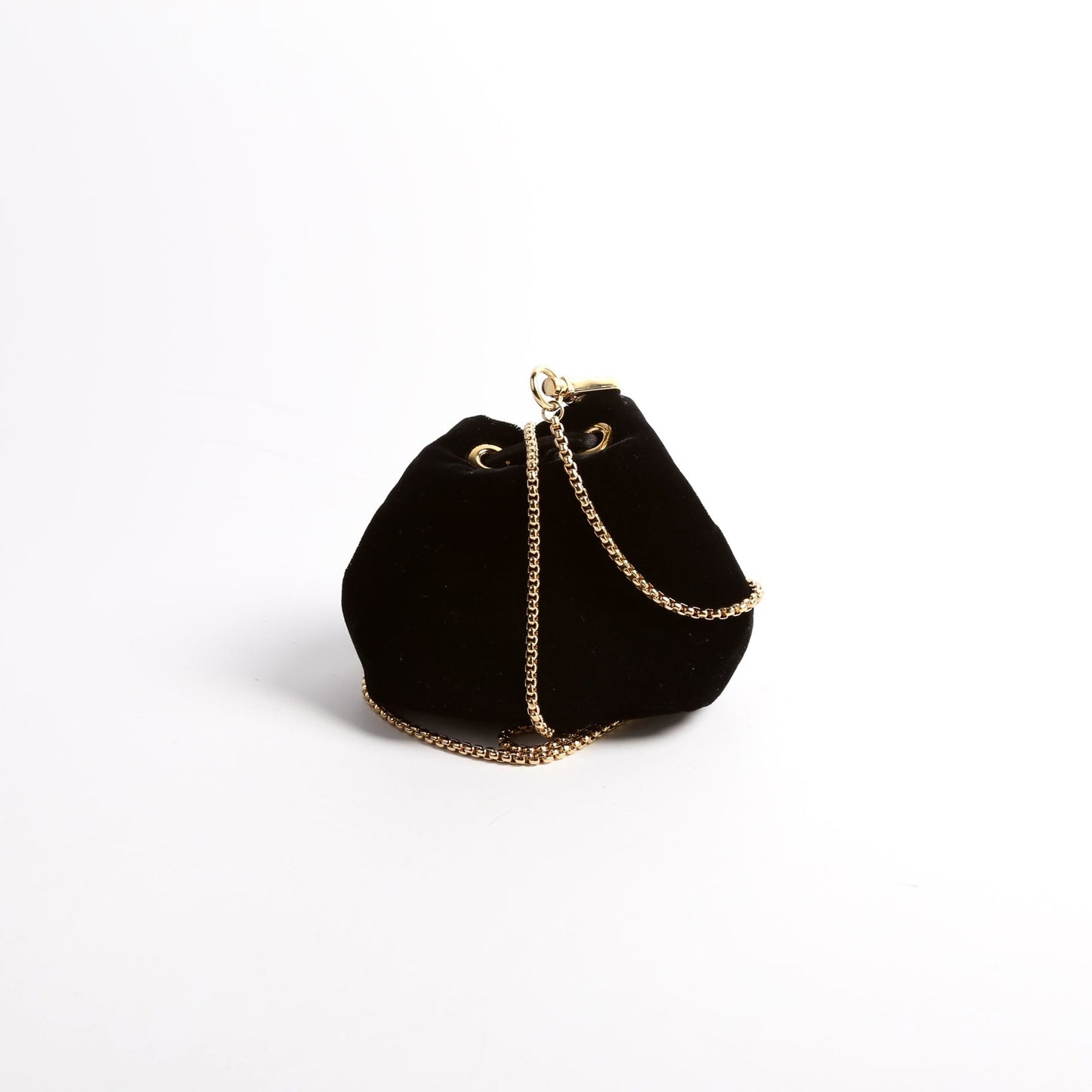 Prada Velvet Pouch Bag Black Mini Bucket Bag