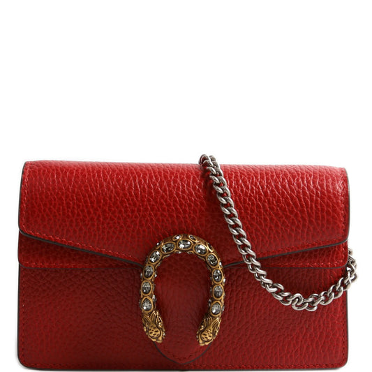 Gucci Dionysus Super Leather Red Mini Travel Bag