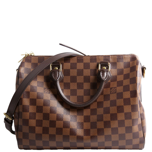 Louis Vuitton Speedy 30 Bandouliere Ebene Damier Handbag Ebene 29