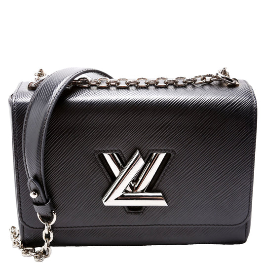 Louis Vuitton Twist Black MM Epi Handbag Black 1