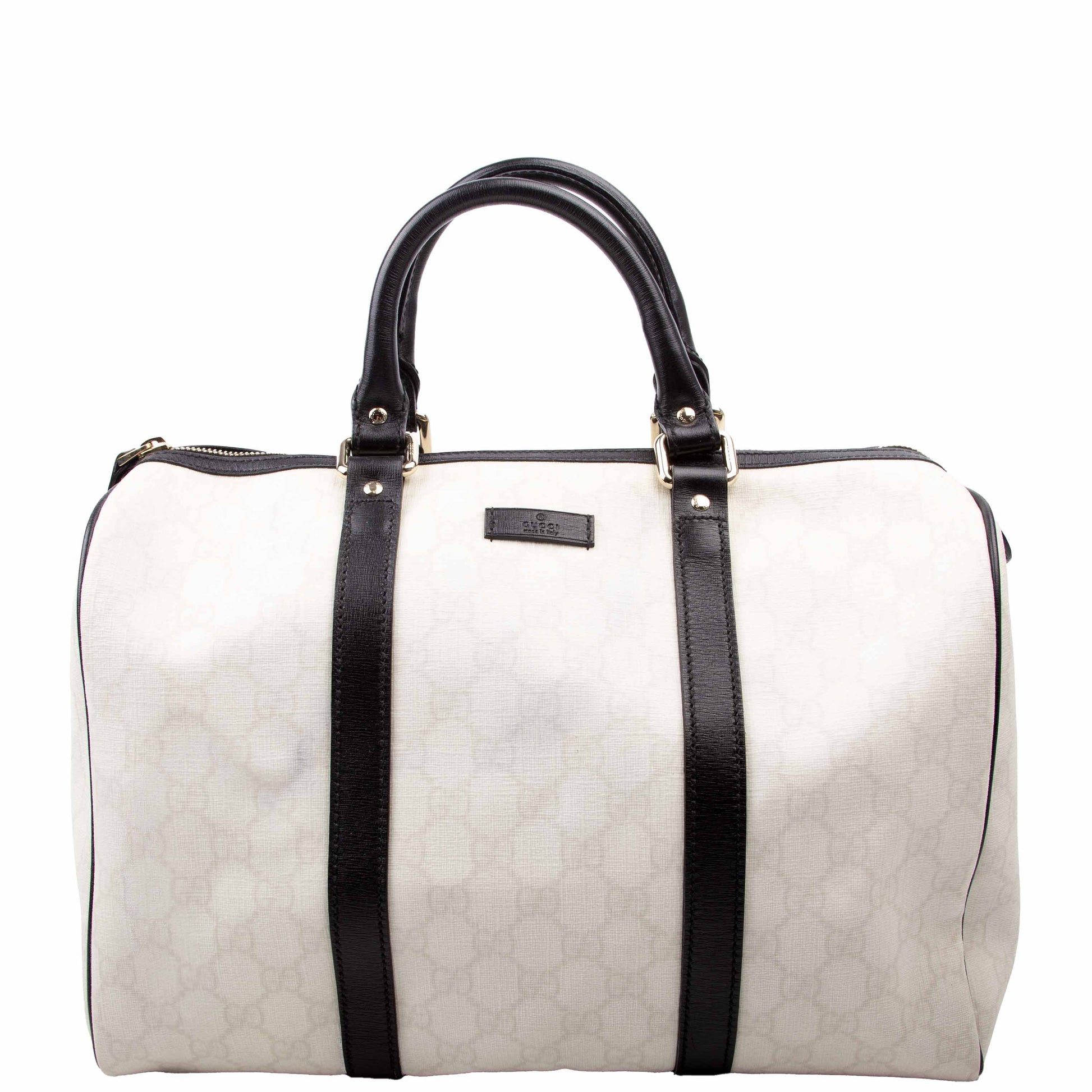 Gucci Joy Boston Black White Travel Bag