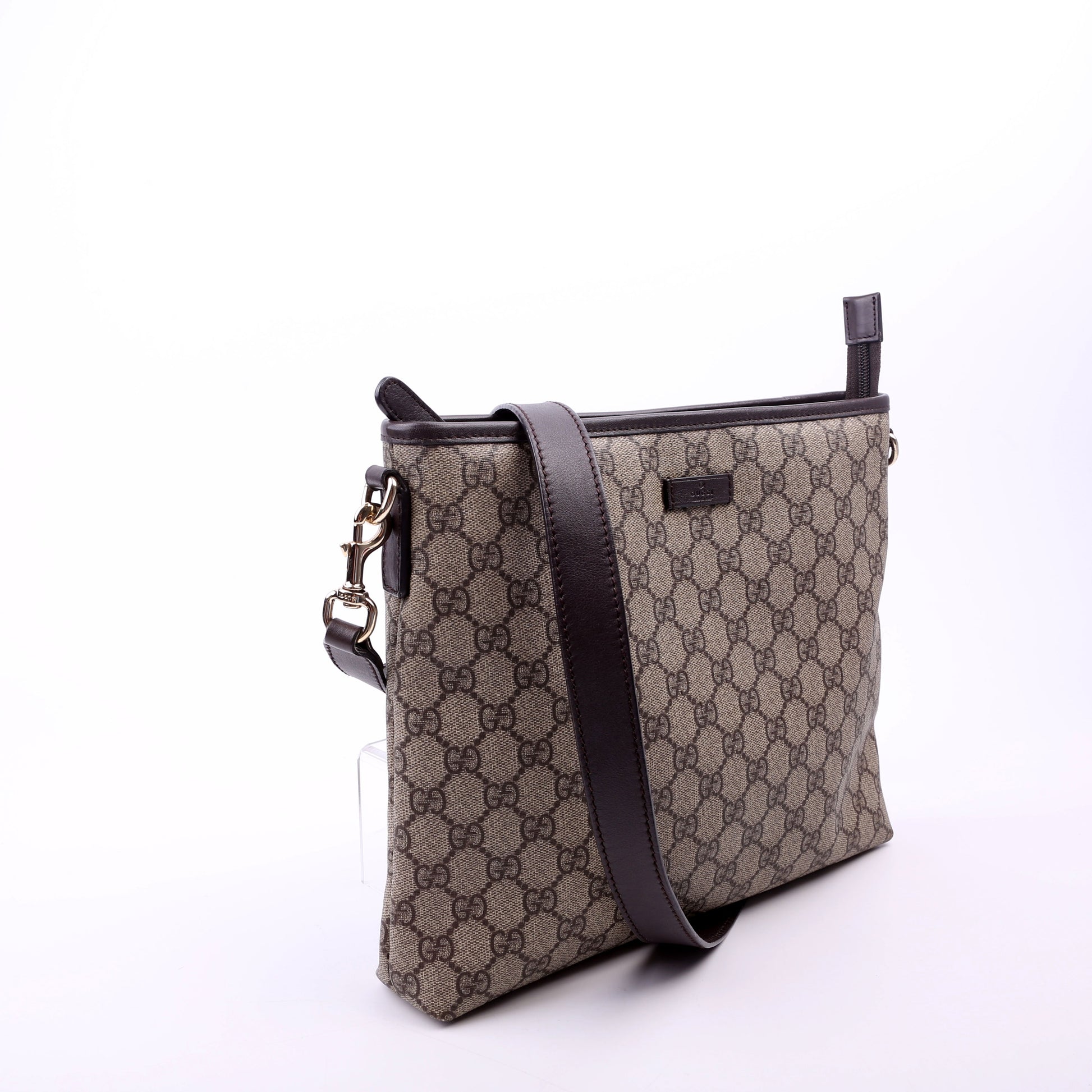 Gucci GG Supreme Brown Crossbody Bag