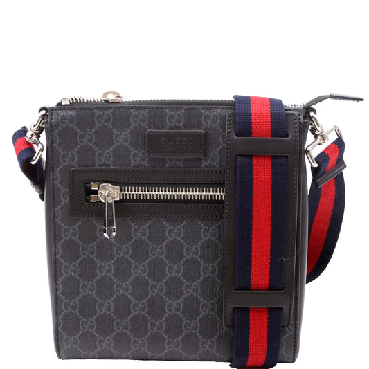 Gucci Supreme Messenger Black Travel Bag Bag Black