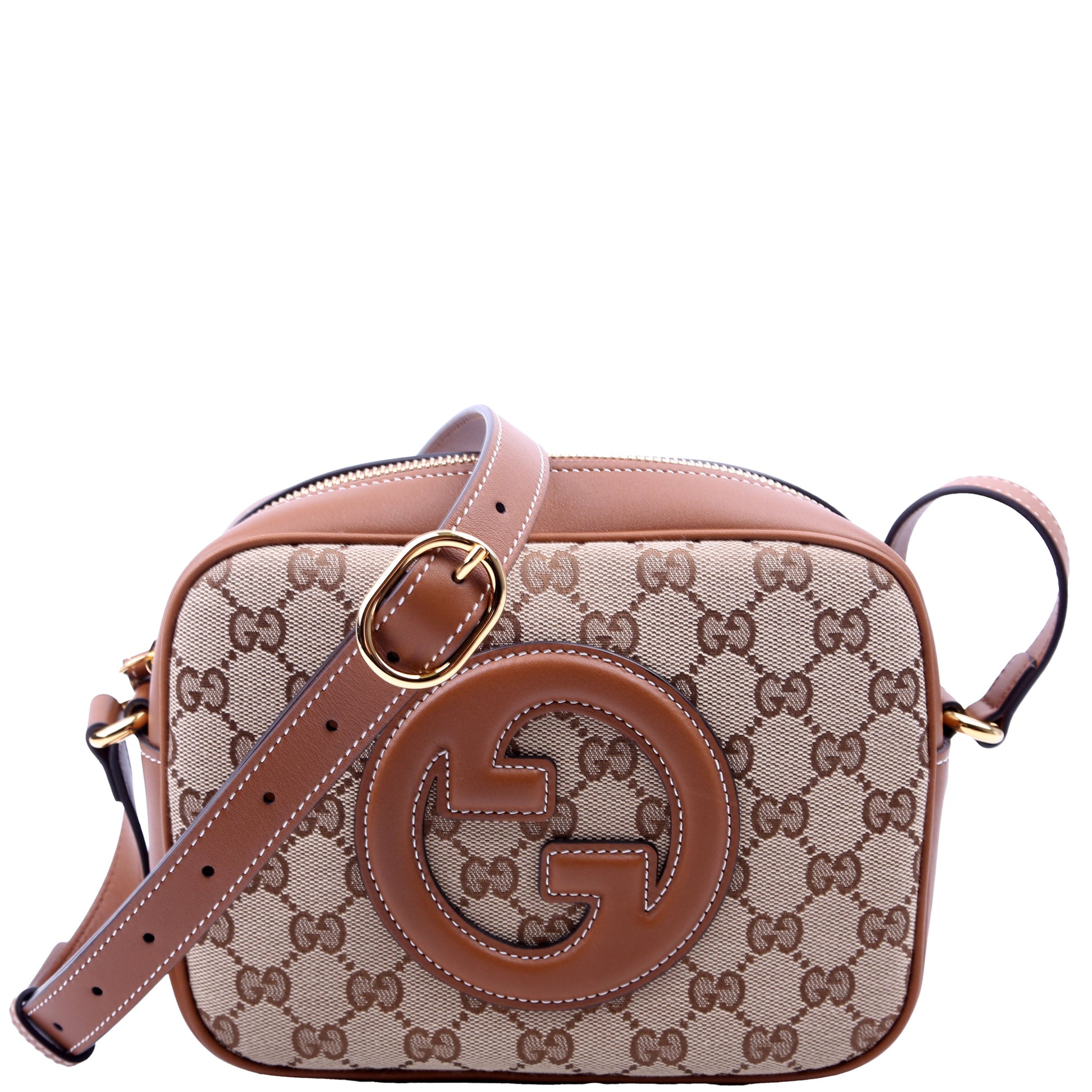 Gucci Blondie GG Canvas Brown Small Shoulder Bag