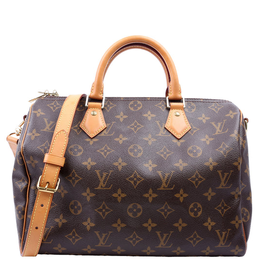 Louis Vuitton Speedy 30 Bandouliere Monogram Handbag 40