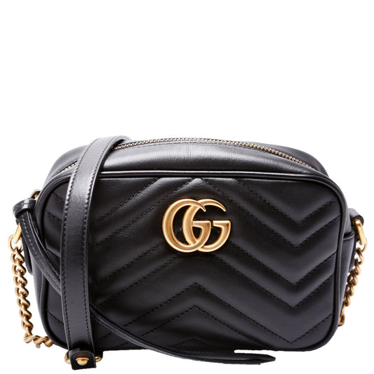 Gucci Marmont Camera Black Mini Travel Bag Black 4