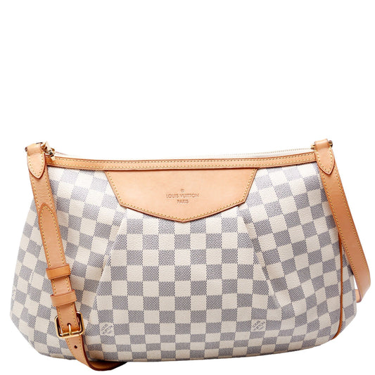 Louis Vuitton Siracusa Azur MM Damier Handbag Damier Azur
