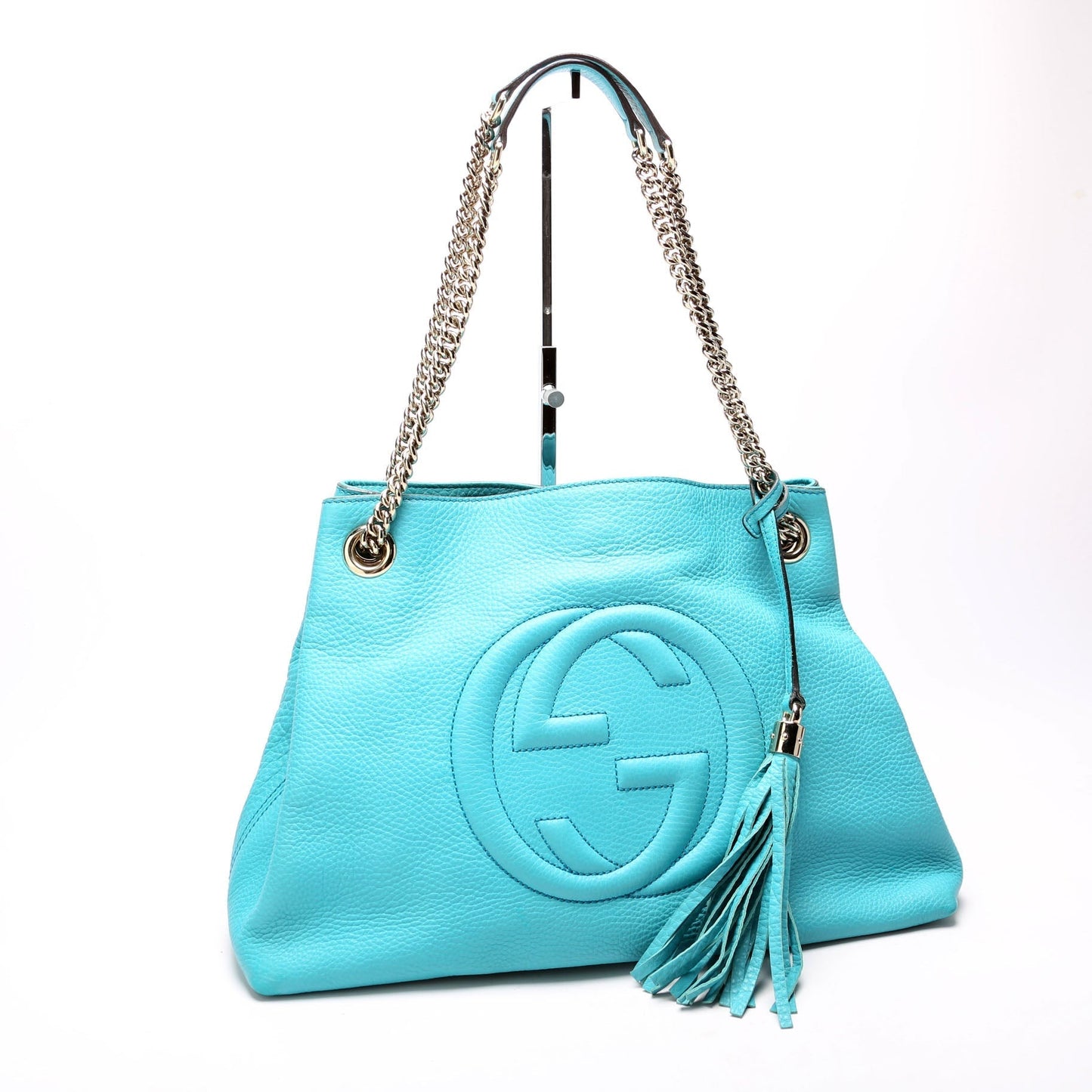 Gucci Soho Teal Leather Medium Shoulder Bag