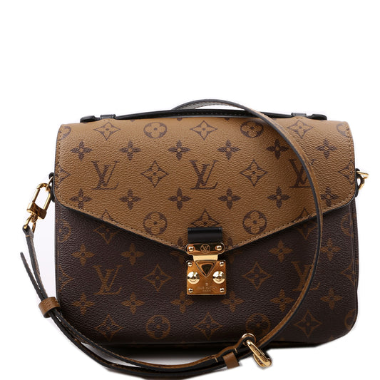Louis Vuitton Pochette Metis Reverse Monogram Clutch Bag Monogram 25