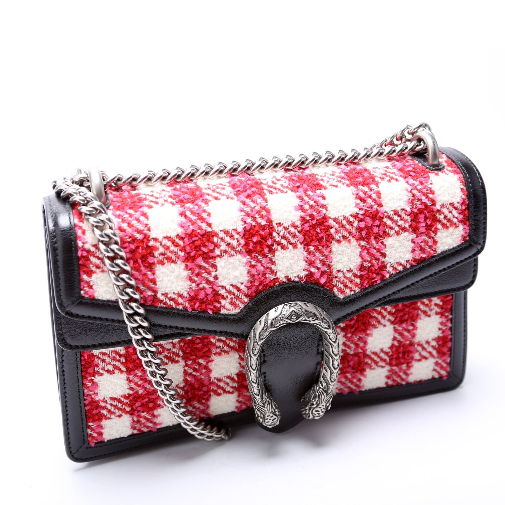 Gucci Dionysus Tweed Check Small Shoulder Bag