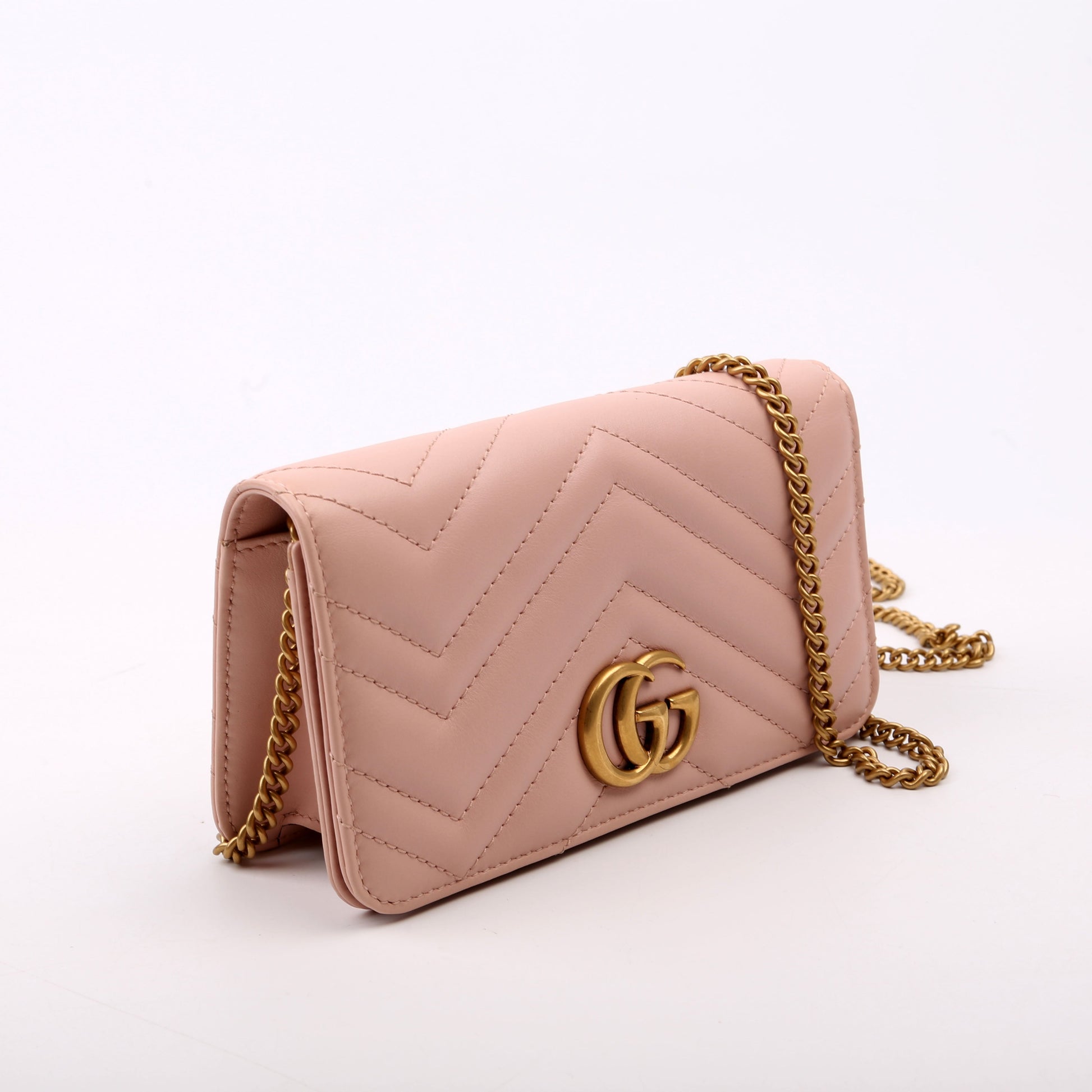 Gucci GG Marmont Pink Mini Travel Bag Pink 1