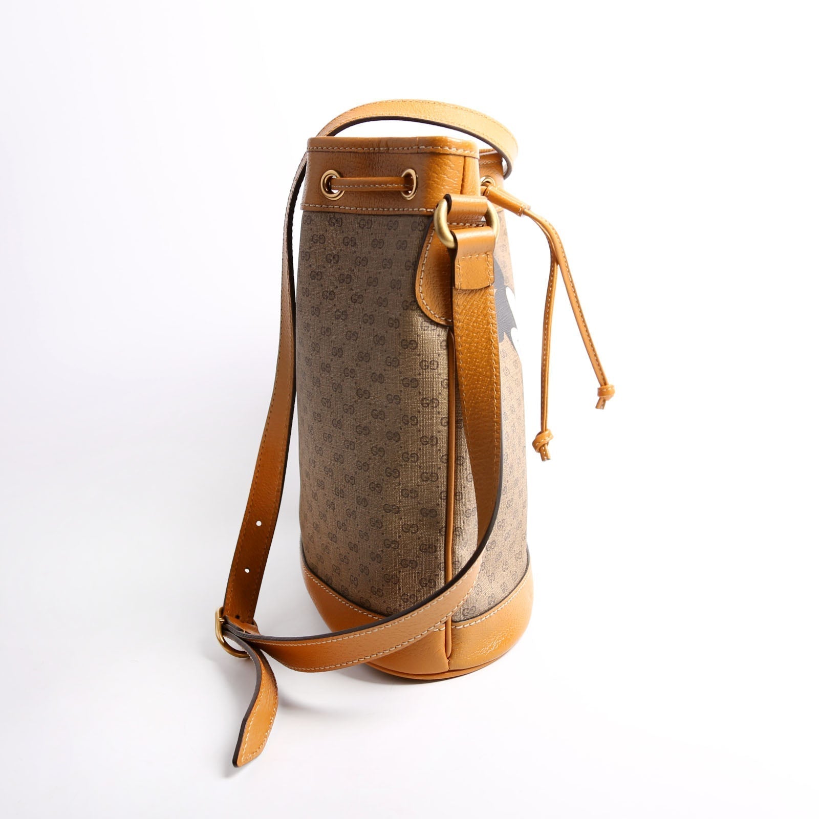 Gucci Disney Micro GG Brown Bucket Bag