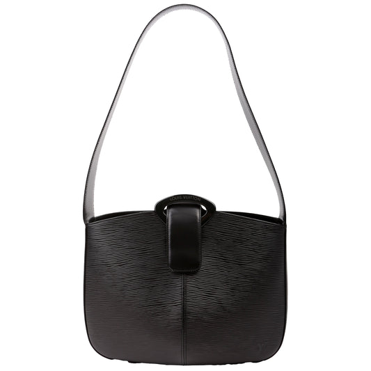Louis Vuitton Reverie Black Epi Handbag Black 1