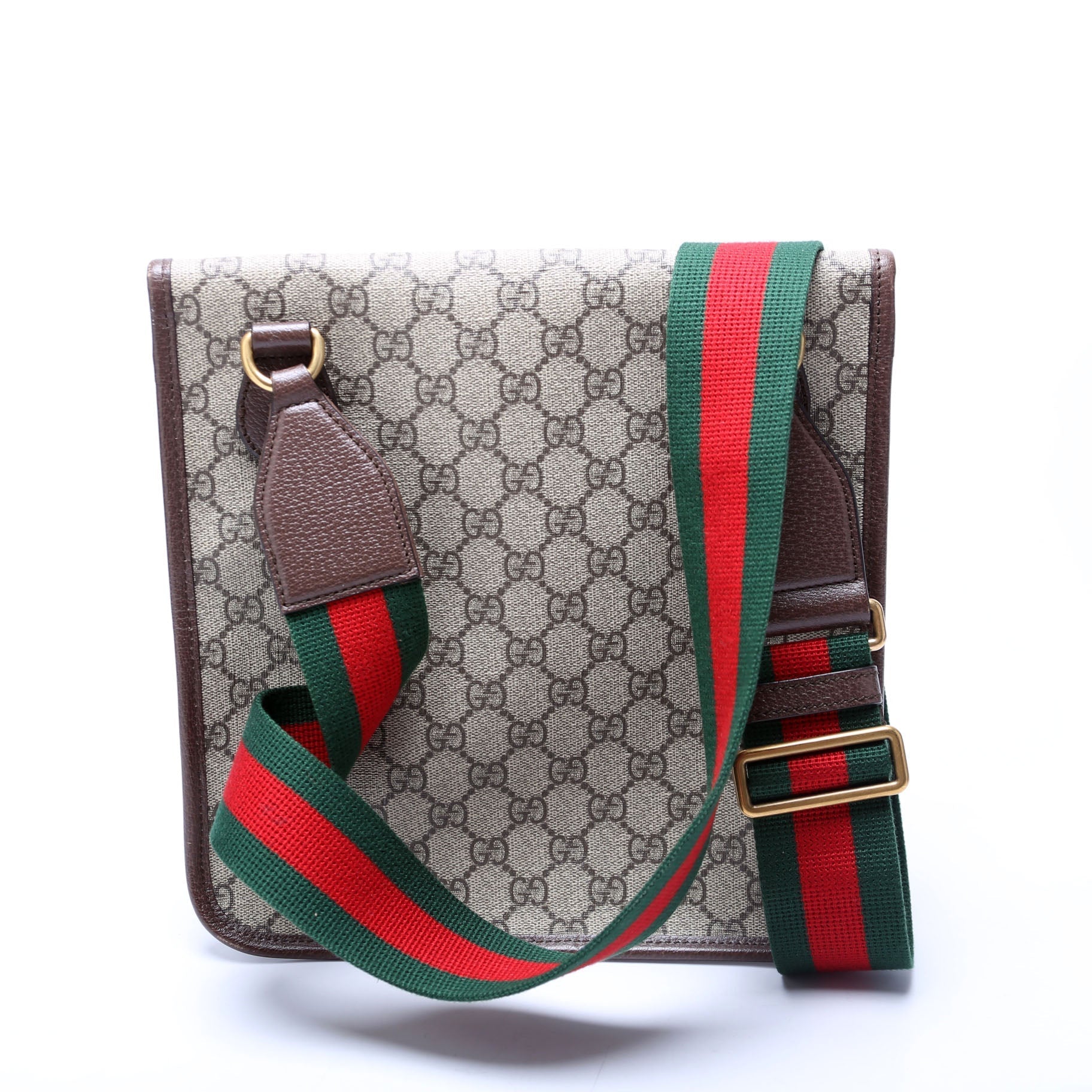 Gucci GG Supreme Neo Messenger Brown Travel Bag Messenger Brown