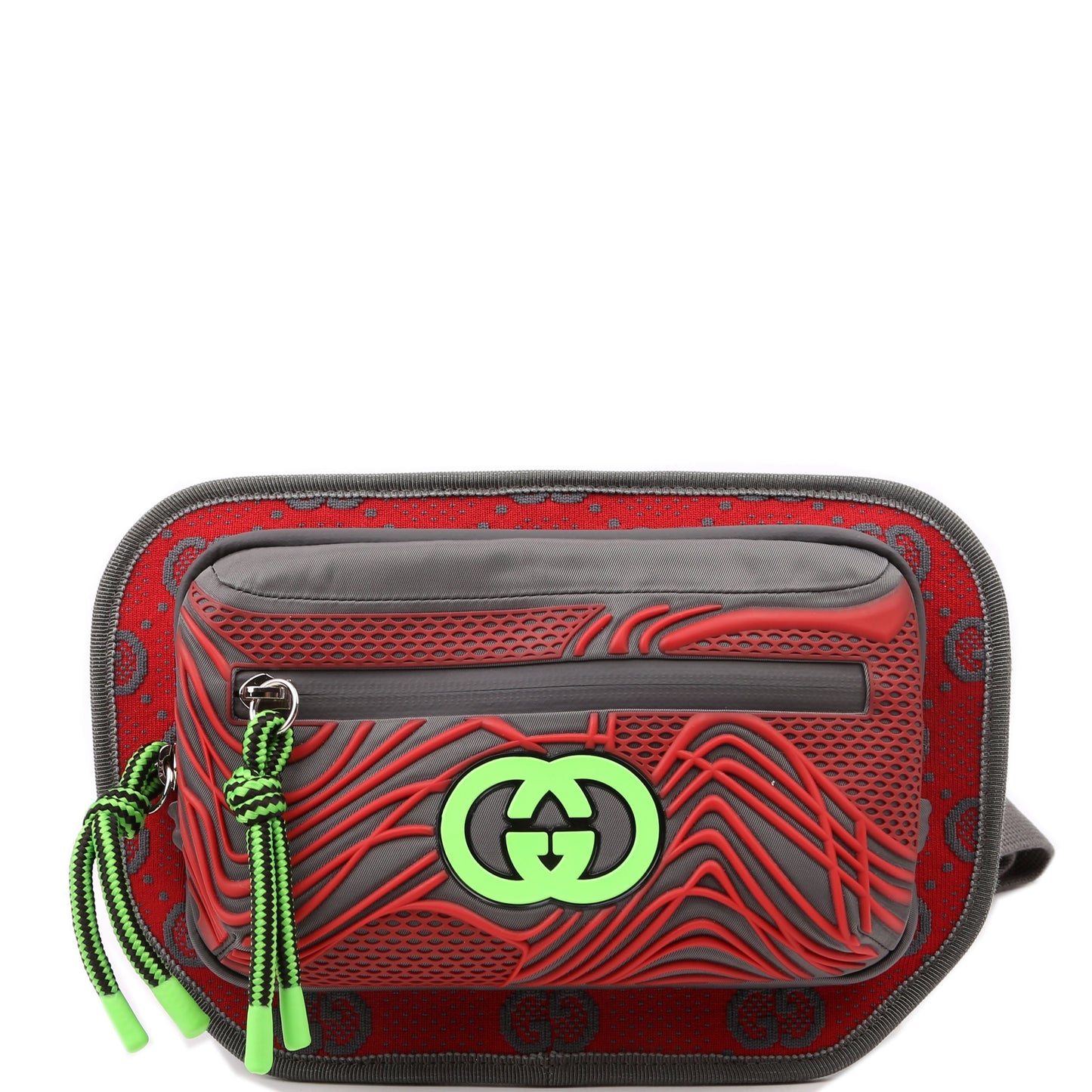 Gucci GG Rubber Nylon Belt