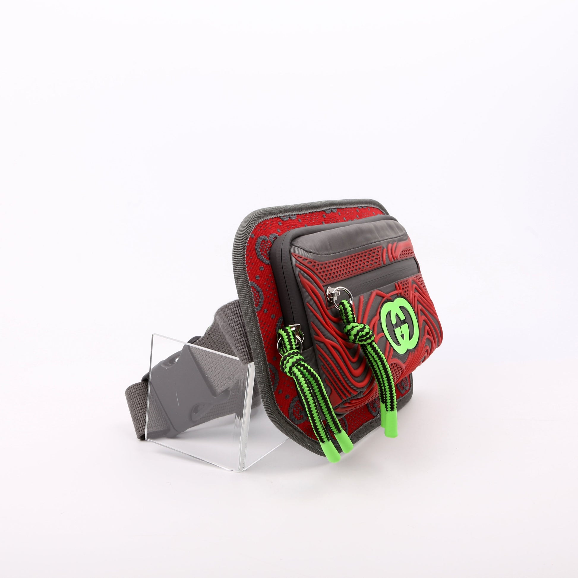 Gucci GG Rubber Nylon Belt