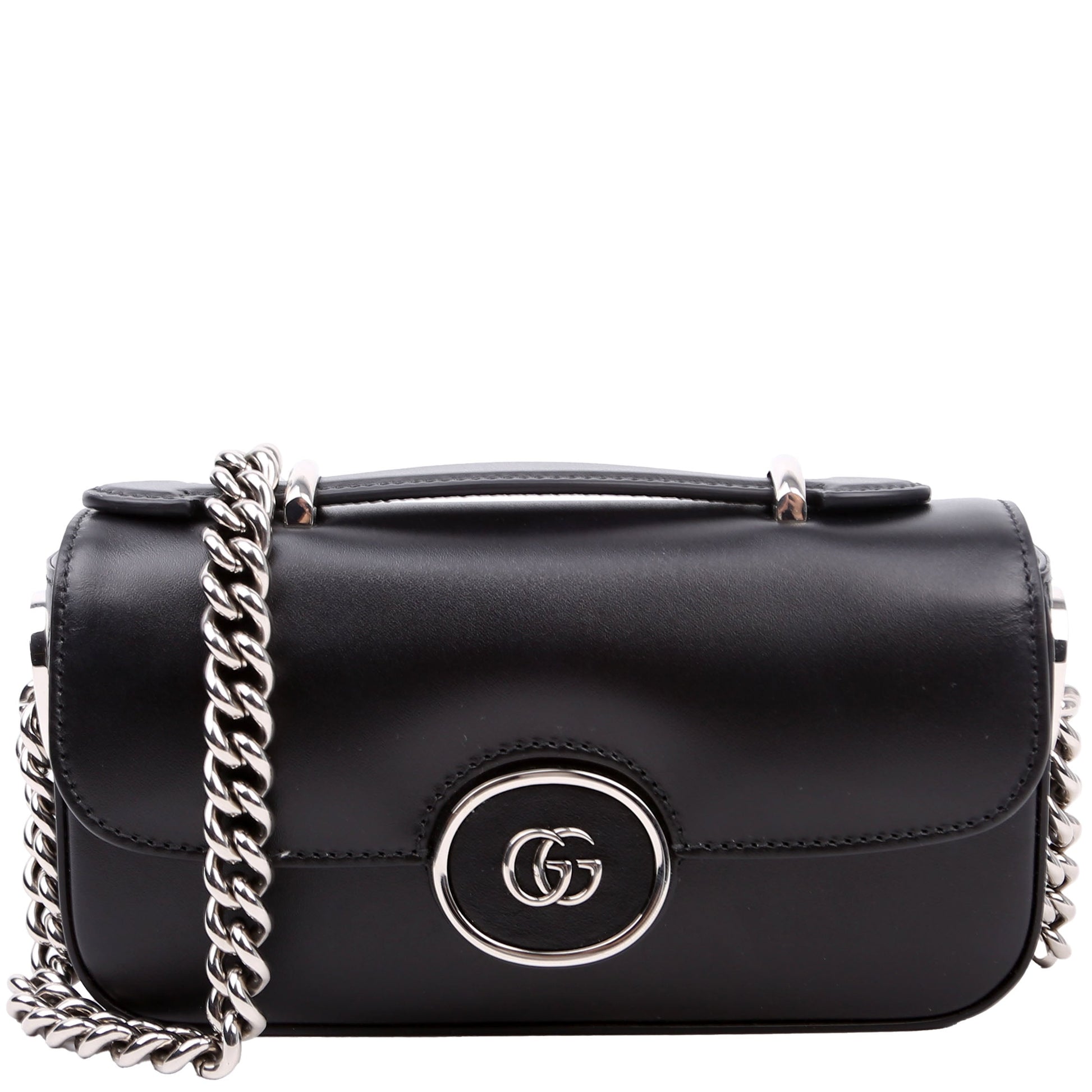 Gucci Petite GG Calfskin Black Mini Shoulder Bag