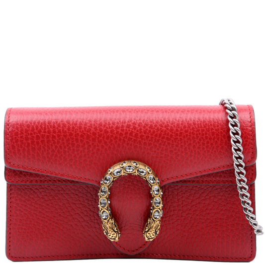 Gucci Dionysus Super Leather Red Mini Travel Bag Red 1