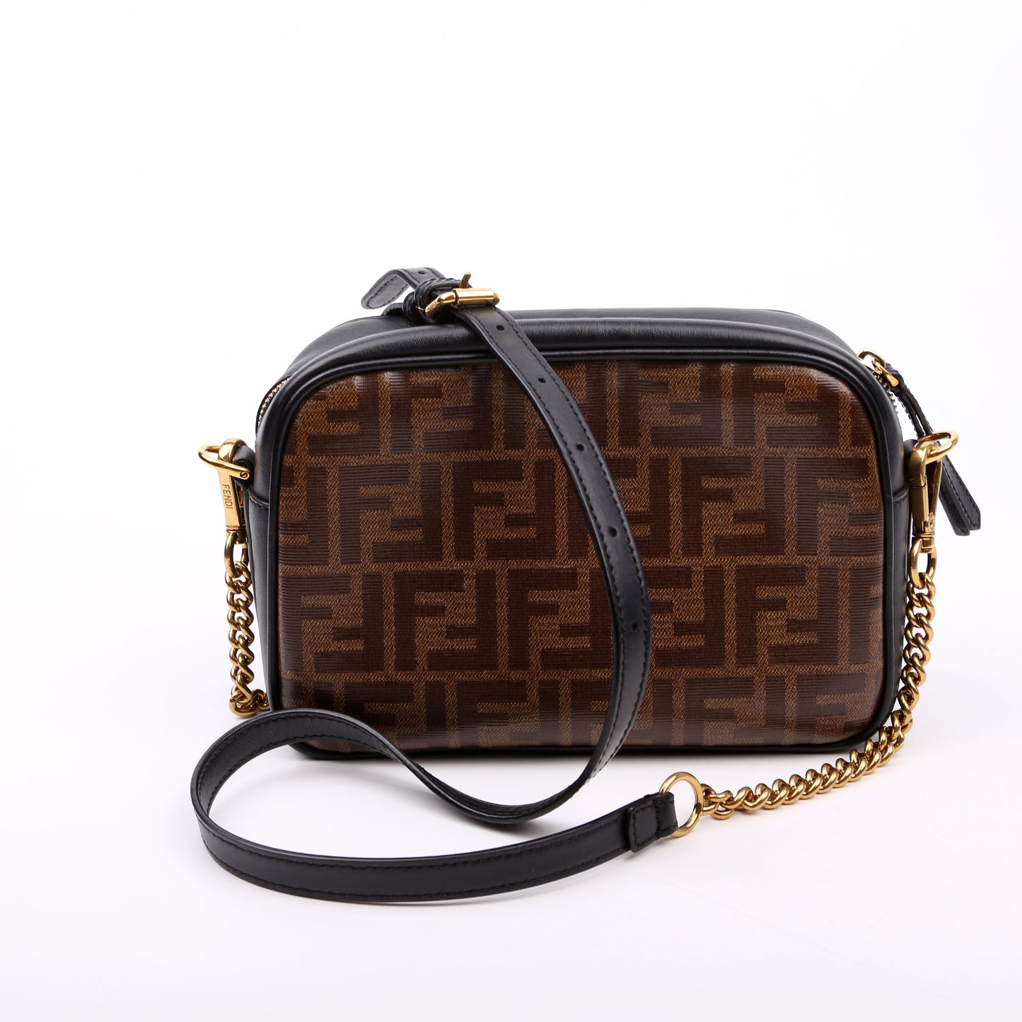 Fendi 8Bt287 Coated Camera Bag Canvas Small Travel Bag