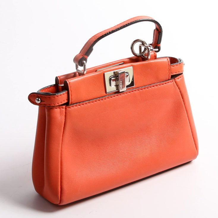 Fendi Peekaboo Coral Bag Micro Travel Bag