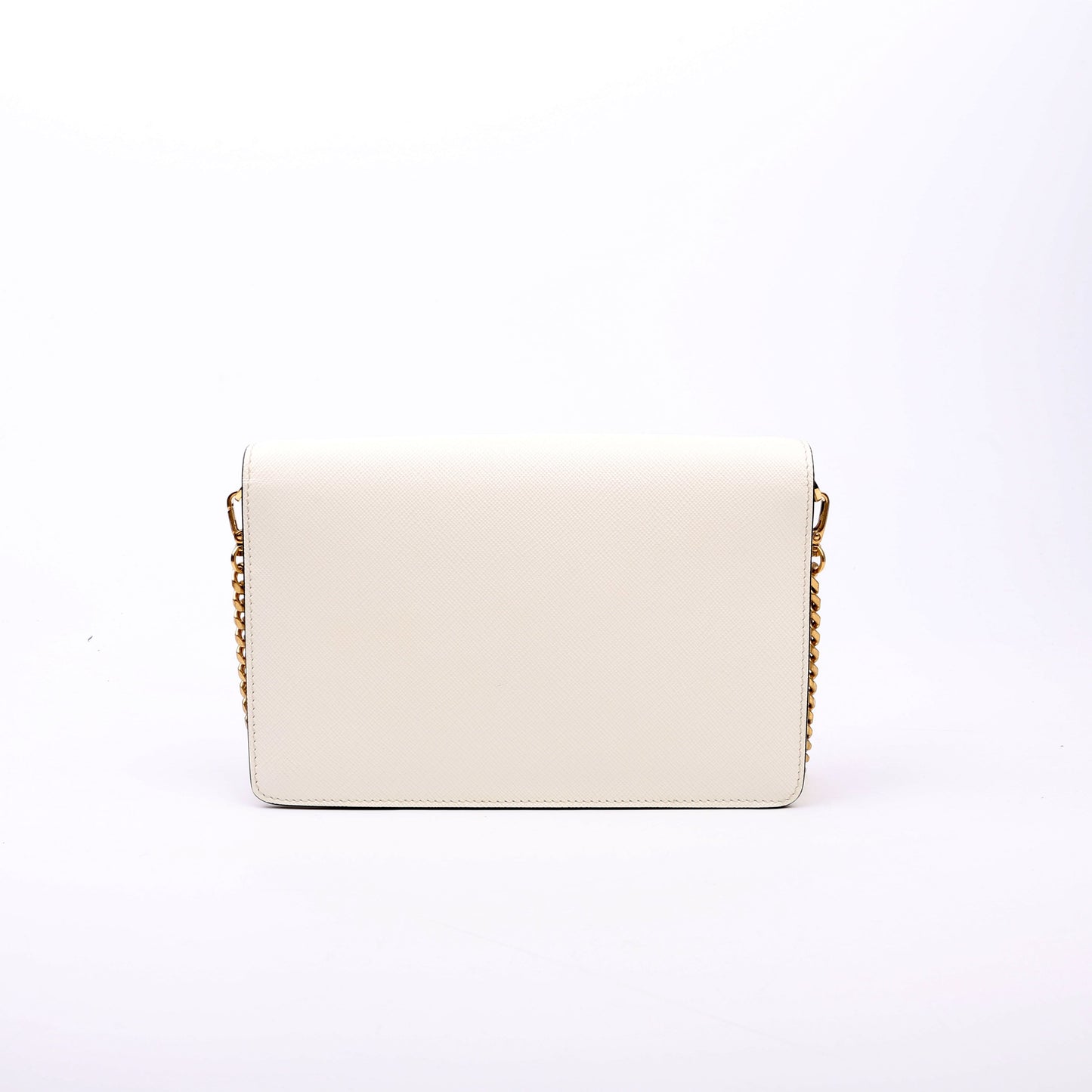 Prada Triangle Envelope Saffiano Bag White Travel Bag
