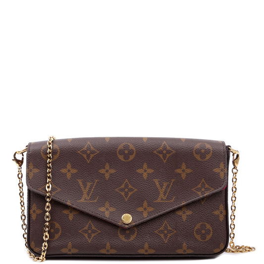 Louis Vuitton Pochette Felicie Monogram Clutch Bag Monogram 32