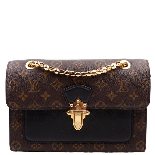 Louis Vuitton Victoire Monogram Black Handbag