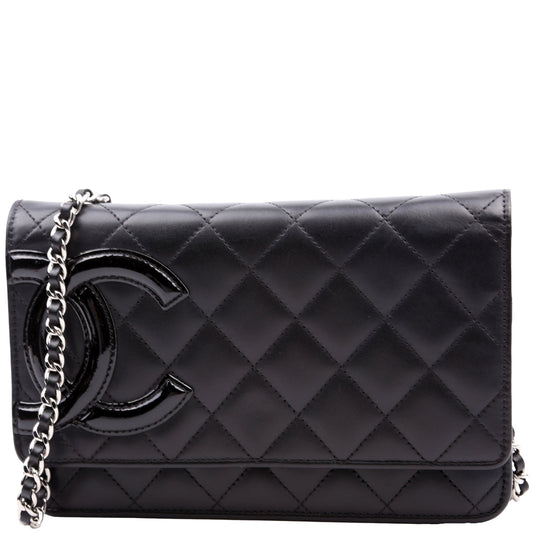Chanel WOC Cambon Ligne Black Clutch Bag