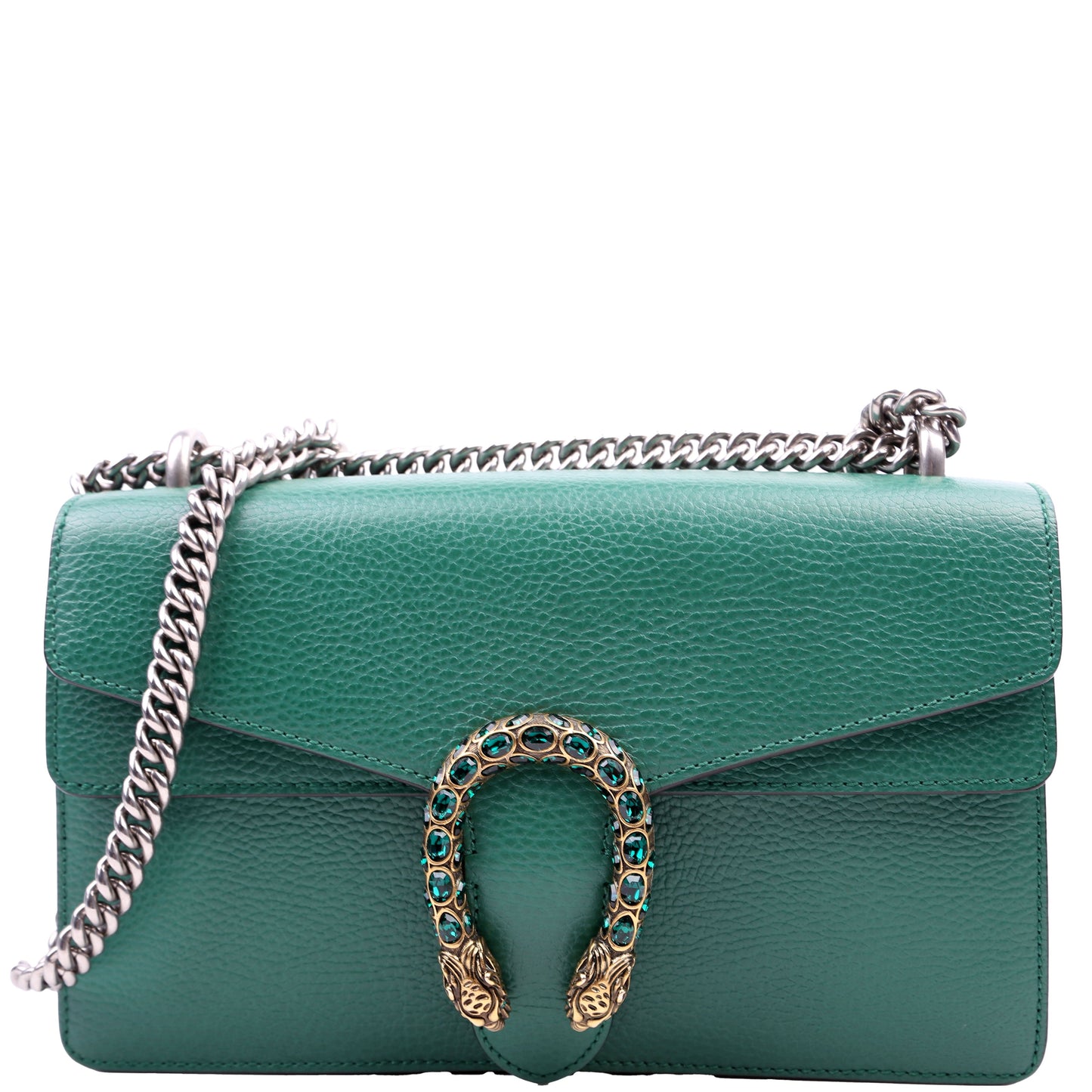 Gucci Dionysus Leather Green Small Shoulder Bag