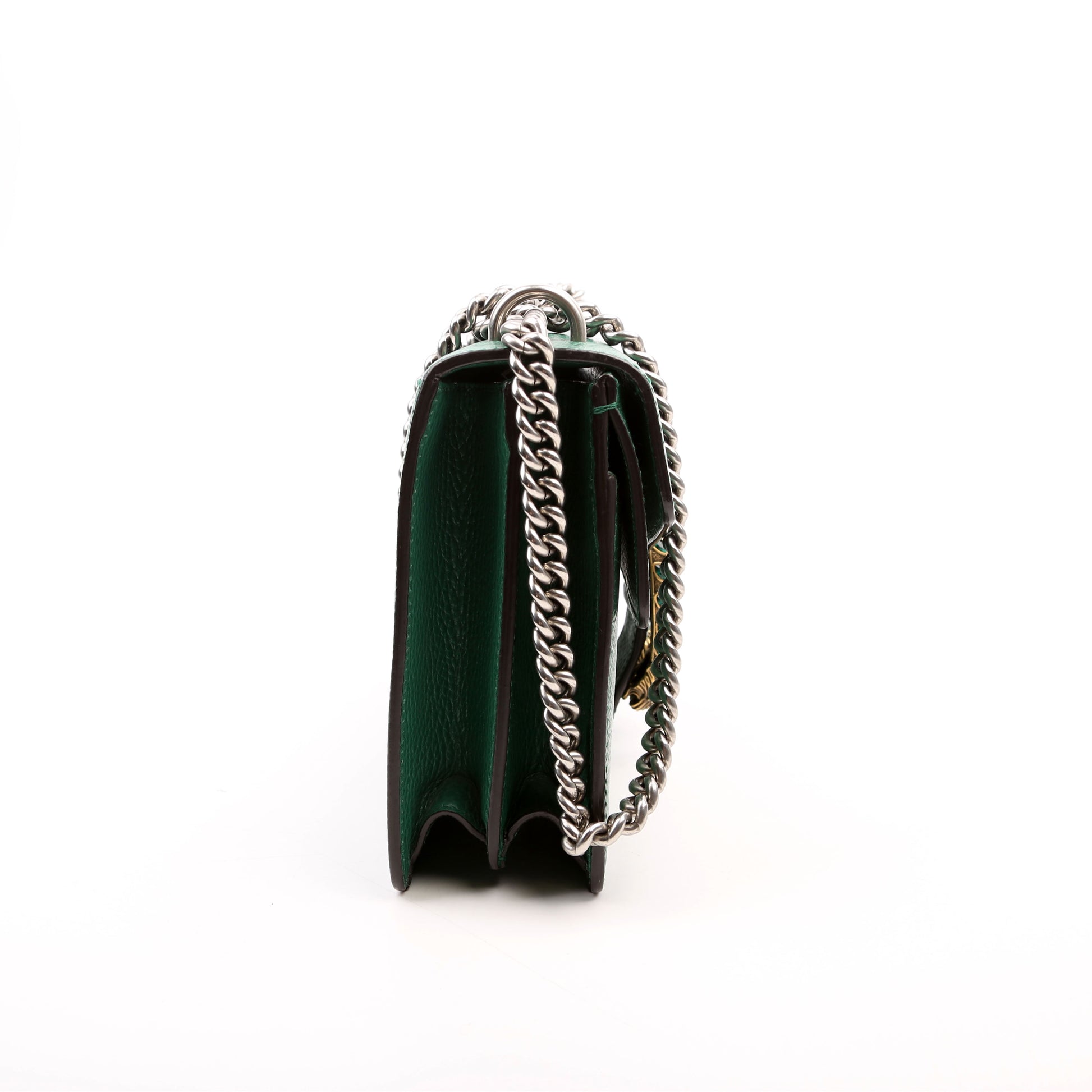 Gucci Dionysus Leather Green Small Shoulder Bag