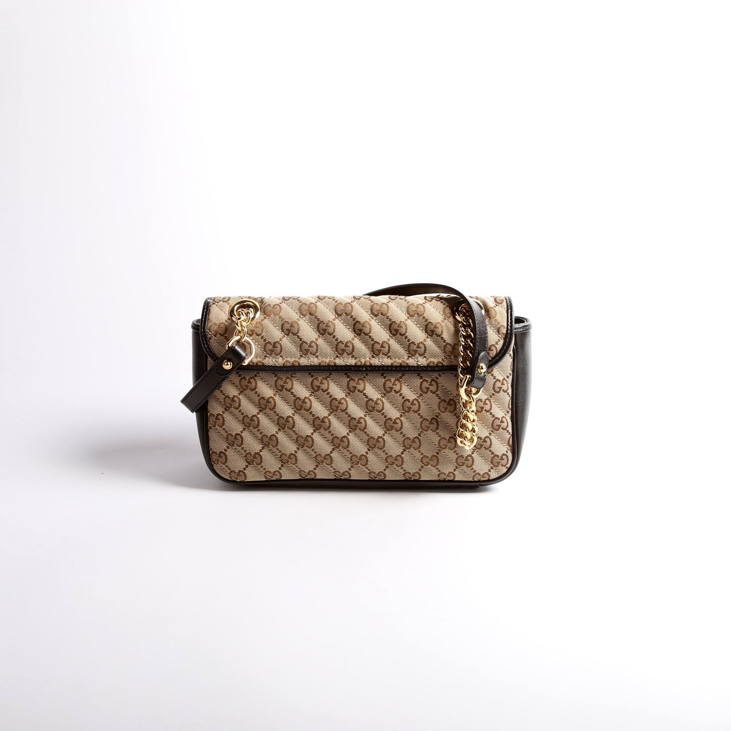 Gucci Marmont GG Canvas Small Flap Shoulder Bag Flap 2