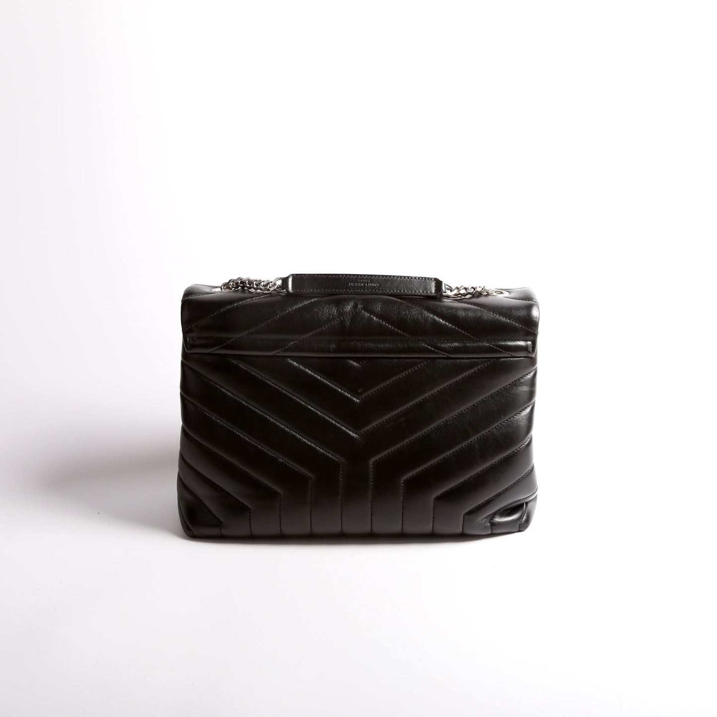 YSL Saint Laurent Loulou Satchel Bag Black Medium