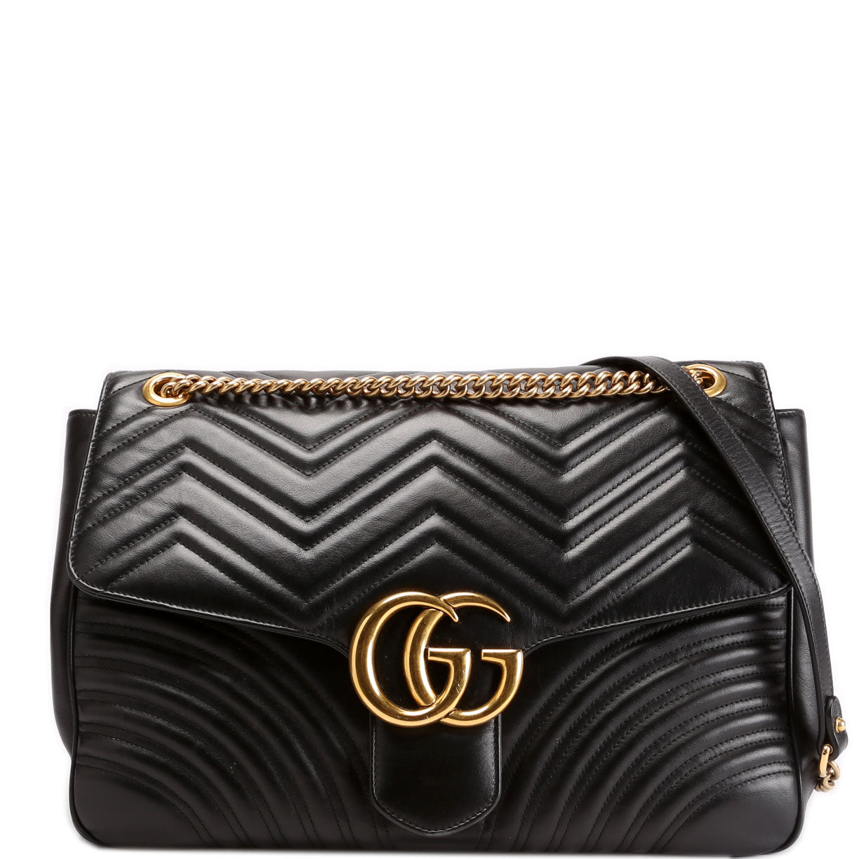 Gucci Marmont Black Large Handbag