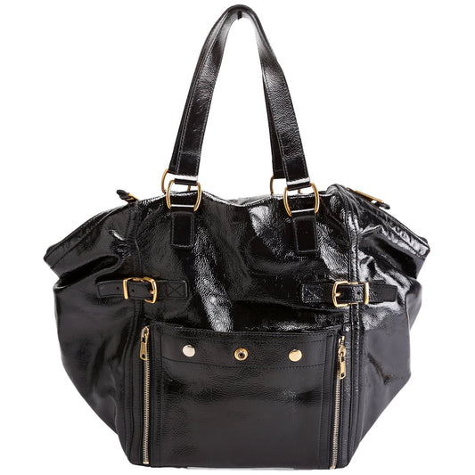 YSL Saint Laurent Saint Laurent Patent Rive Gauche Downtown Shoulder Leather Shoulder Bag